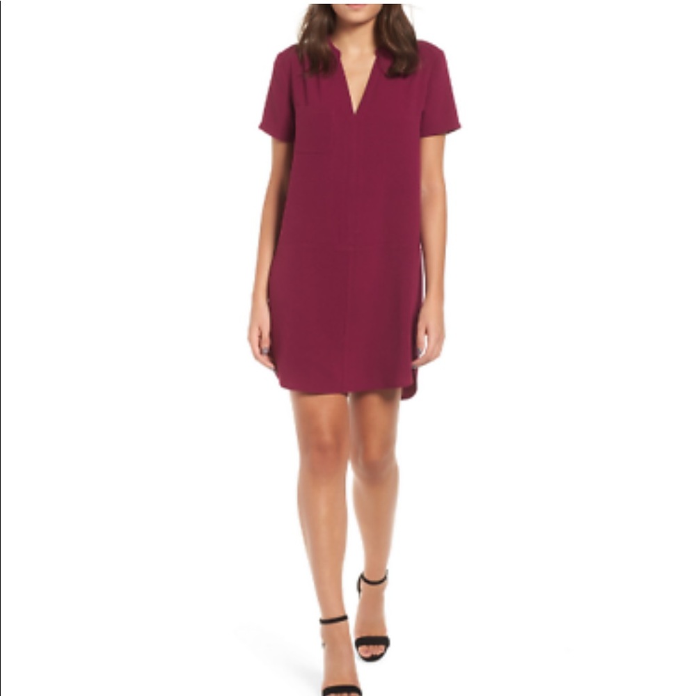 Nordstrom Lush burgundy dress